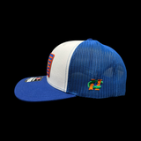Richardson 112 White Blue Florida Performance Trucker Hat