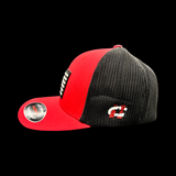 Flexfit (M to L) 6511 Hometown Georgia Red Black Performance Fitted Hat