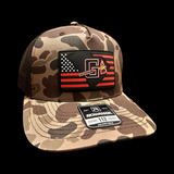 Richardson 112 803 Gilbert Indians Duck Camo Performance Trucker Hat