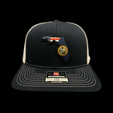 Richardson 112 Florida Betsy Ross Navy Performance Trucker Hat