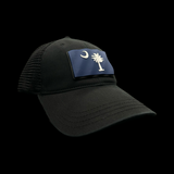 Richardson 111 3D Palmetto Moon Waving Black Performance Relaxed Hat