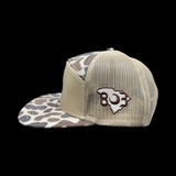 803 Lost Deer Slough Oldscool Camo 7 Panel Flatbill Hat