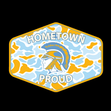 YOUTH Ridge Spring Monetta Trojans Old School Camo Shirt