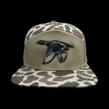 Lost Duck Slough Oldscool Camo 7 Panel Flatbill Hat