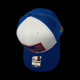 Richardson 112 White Blue Florida Performance Trucker Hat