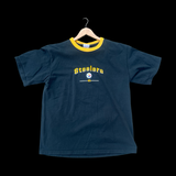 Vintage Steelers Black Embroidered T-Shirt