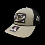 843 Richardson Marsh Bottomland Camo Performance PVC Patch Rope Trucker Hat