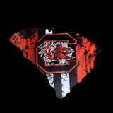 11” Vintage Carolina Gamecocks Metal Wall Decor