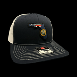 Richardson 112 Florida Betsy Ross Navy Performance Trucker Hat
