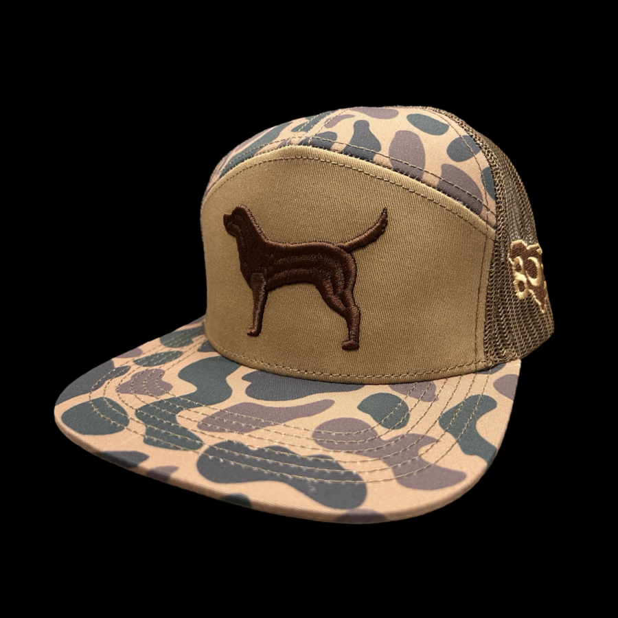 803 3D Lost Dog Oldscool Camo Panel Flatbill Hat – Hometown Colors