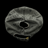 Infinity Palmetto Moon Washed Black Ladies Concealed Ponytail Hat