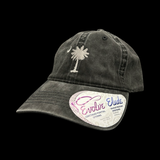 Infinity Palmetto Moon Washed Black Ladies Concealed Ponytail Hat