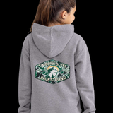 YOUTH Unisex Tall Pines Timberwolves Pack Strong Old School Camo Hoodie