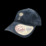 Infinity Palmetto Moon Washed Navy Ladies Concealed Ponytail Hat