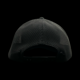 Richardson 112 3D Palmetto Moon Waving Black Performance Trucker Hat