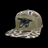 Lost Duck Slough Oldscool Camo 7 Panel Flatbill Hat