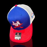 PRE_SALE: JDA Raiders Red Blue White 803 Special Edition Structured Trucker Hat
