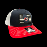 Richardson 112 Red Navy Georgia Performance Trucker Hat