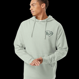 Tall Pines Timberwolves Pack Strong Old School Unisex Camo Hoodie