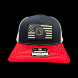Richardson 112 Red Navy Georgia Performance Trucker Hat