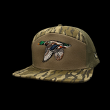 Lost Duck Bottomland Camo 7 Panel Flatbill Hat