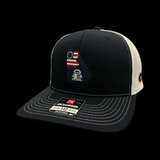 Richardson 112 Georgia Betsy Ross Navy Performance Trucker Hat