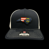 Richardson 112 North Carolina Betsy Ross Navy Performance Trucker Hat