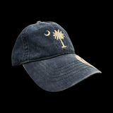 Infinity Palmetto Moon Washed Navy Ladies Concealed Ponytail Hat