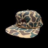803 Lost Deer Oldscool Chocolate Relaxed Flatbill Hat
