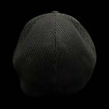 Richardson 110 3D Palmetto Moon Waving Black Performance Fitted Hat