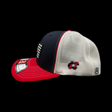 Richardson 172 Red Navy Georgia Performance Fitted Sportmesh Hat