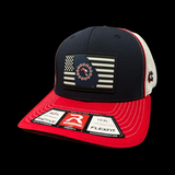 Richardson 172 Red Navy Georgia Performance Fitted Sportmesh Hat