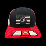 Richardson 172 Red Navy Georgia Performance Fitted Sportmesh Hat