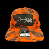 Hometown Fishing Blaze Orange Duck Camo Lake Murray Patch Trucker Hat