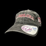 Infinity Carolina Washed Black Ladies Concealed Ponytail Hat
