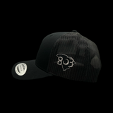 Yupoong Swampfox 803 Black Trucker Hat