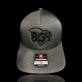 864 Richardson Charcoal Trucker Hat