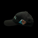 Richardson 111 Relaxed Coastal Midnight Black Trucker Hat