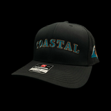 Richardson 112 Snapback Coastal 843 Midnight Black Trucker Hat