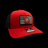 Richardson 112 Hometown Georgia Red Black Performance Trucker Hat