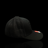 803 Richardson 110 Blackout Fitted Mesh Trucker Hat