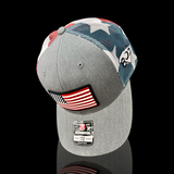 803 Richardson Old Glory RWB Performance PVC Patch with Stars and Stripes Mesh Trucker Hat