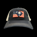 Richardson 111 South Carolina 843 Patriotic Relaxed Trucker Hat