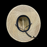 Old Glory Waving PVC Patch Straw Hat