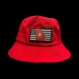 Sportsman Performance PVC Patch GA Football Red Cotton Bucket Hat
