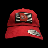Yupoong Red Georgia Relaxed Fit Cotton Hat