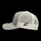 Richardson Heather Gray White Performance PVC Patch Trucker Hat