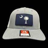 Richardson Flex Heather White Performance PVC Patch Fitted Trucker Hat