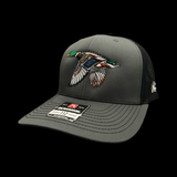 Richardson 112 Charcoal Black Mallard Trucker Hat