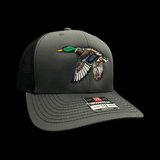 Richardson 112 Charcoal Black Mallard Trucker Hat